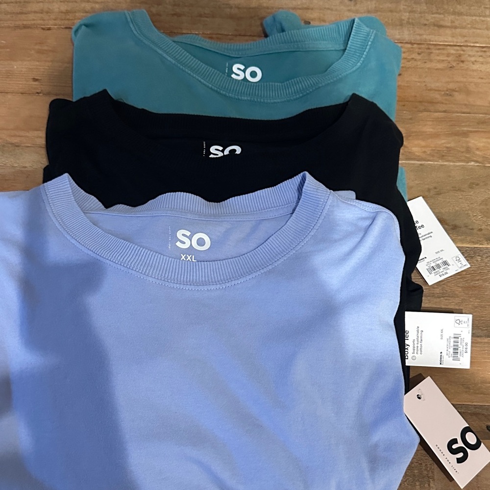 Set of 3 SO Oversized Short Sleeve Tees
